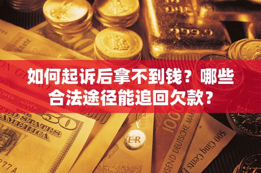 济南如何起诉后拿不到钱？哪些合法途径能追回欠款？