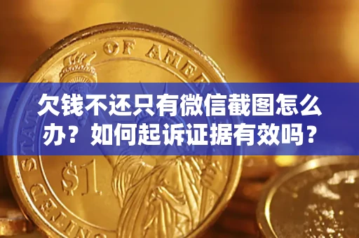 济南欠钱不还只有微信截图怎么办？如何起诉证据有效吗？