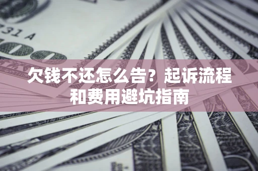 济南欠钱不还怎么告？起诉流程和费用避坑指南